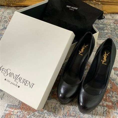 ysl tribtoo black|YVES SAINT LAURENT TRIBTOO BLACK GRAINED LEATHER .